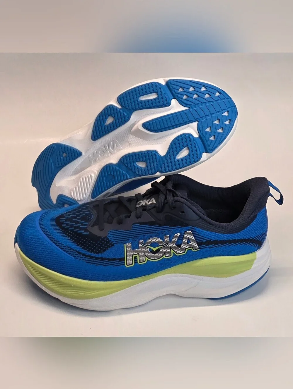 New Hoka One One Skyflow Blue-Green Running Shoes Men's Size 11.5 EE